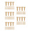 70Pairs Precision Copper Rivets for Handle and Cutlery Repair 7