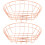 2Pièces Corbeille Cuisine Fer Rose Gold Grande Résistante 6