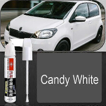(Candy White) Skoda Citigo Touch Up Paint Pen, Car Scratch Repair Pen, Automotive Paint Chip Repair Kit, Car Paint Care Accessories