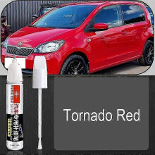 (Tornado Red) Skoda Citigo Touch Up Paint Pen, Car Scratch Repair Pen, Automotive Paint Chip Repair Kit, Car Paint Care Accessories