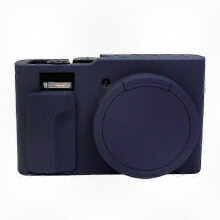 (Dark Blue) Shockproof Silicone Protective Case for Panasonic Lumix DMC-ZS99 TZ99 Camera, Durable Portable Cover Sleeve