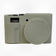 (Beige) Shockproof Silicone Protective Case for Panasonic Lumix DMC-ZS99 TZ99 Camera, Durable Portable Cover Sleeve