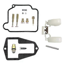(A) Carburetor Repair Kit for Suzuki DR250 DR250S 1990-1991 DR250 E24 Carb Rebuild Kit Gaskets Needle Valve