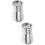 2Pcs Stainless Steel Coffee Sifter Silver Fine Mesh Filter Kitchen Bar 8
