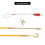 10Pcs Fiberglass Wire Cable Push Puller Running Rods Fish Pulling Kit Wall Electrical Wires With Hook Rods Tool Accessory 2