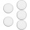 5Pcs White Multi-Use Polyester Drum Head Covers for Home Instruments 11