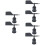 6Pcs Black ABS Wind Direction Anemometer Shell Wind Indicator Supply 7