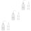 18Pcs Multi-Function White Pe Bottles for Eyelash Wash and Storage 6