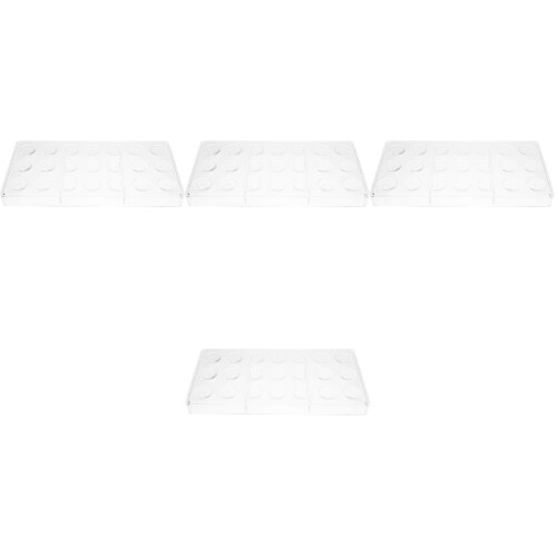 4Pcs Multi-Cavity Transparent Chocolate Mold Reusable for DIY Desserts 2