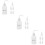 18Pcs Multi-Function White Pe Bottles for Eyelash Wash and Storage 10