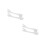 2Pcs White Plastic Cutting Machine Mat Extender with Easy Installation 4