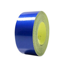 (Blue5m2cm) High Intensity Reflective Tape Vinyl Self-adhesive Waterproof Reflector Sticker for Bicycle Helmet Backpack Toolbox Outdoor Safety