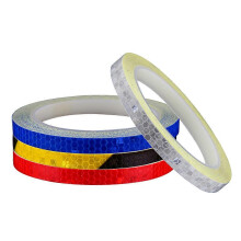(Yellow1cm  8m) High Intensity Reflective Tape Vinyl Self-adhesive Waterproof Reflector Sticker for Bicycle Helmet Backpack Toolbox Outdoor Safety