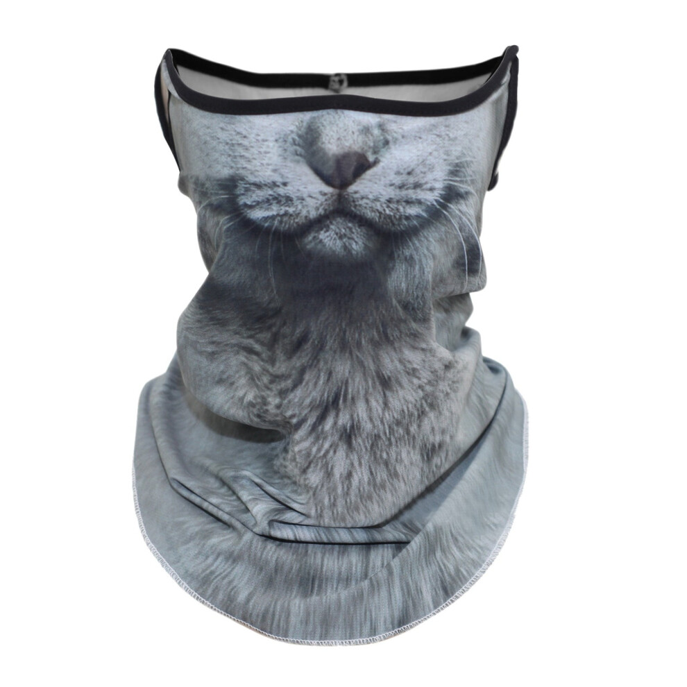 1Pc Winter Balaclava Cat Ski Mask, Windproof Full Face Animal Mask For Outdoor, Hiking, Riding, Festivals, Party, Raves, Halloween Â Compatible With 9101399452225