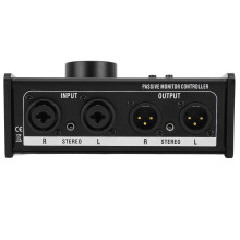 Contrôleur de monitoring pour studios, qualité audio irréprochable grâce à un circuit passif, boîtier métallique pour une fiabilité accrue,