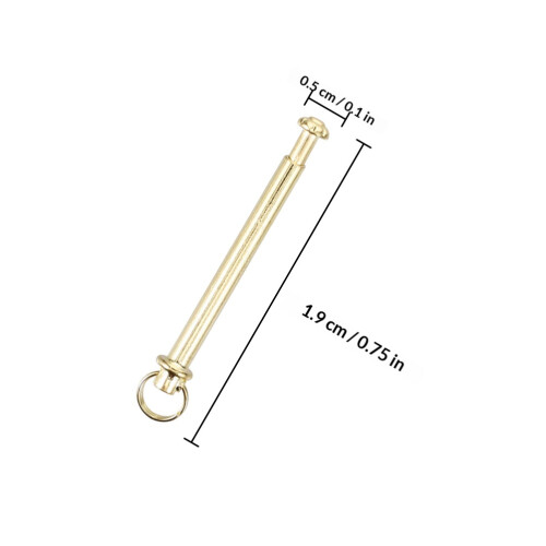 5Ensembles Kit Réparation Éventail À Main Rivets Inox Dorés Solides 1