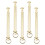 5Ensembles Kit Réparation Éventail À Main Rivets Inox Dorés Solides 10