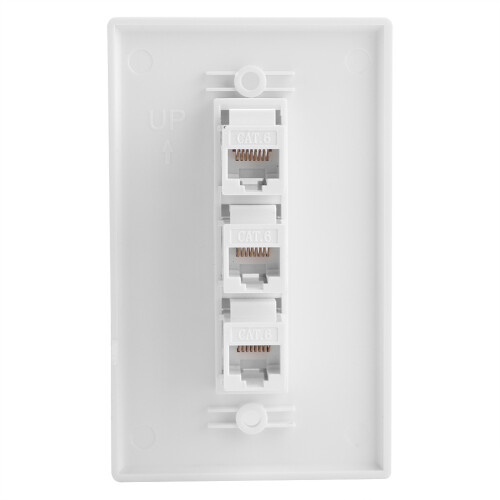 Keystone Insert Wall Plates, True White for Seamless Match with Home Decor 2