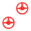 2Pcs Interactive Red Steering Wheel Toy Kids Driving Simulator Playset 6