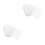 60Pcs White Heart-Shaped Pe Mesh Canvas for Needlepoint Crafts 5