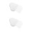 60Pcs White Heart-Shaped Pe Mesh Canvas for Needlepoint Crafts 7