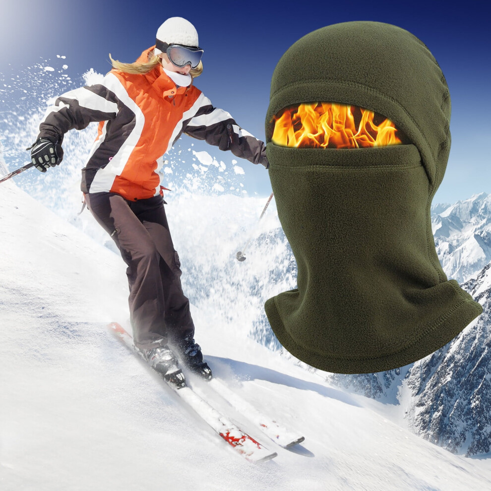 Winter Fleece Warm Mask, Windproof Neck Gaiter & Ski Hat, Thermal Face Mask For Cycling, Skiing, Outdoor Cold Weather Â Compatible With All 9101399452959