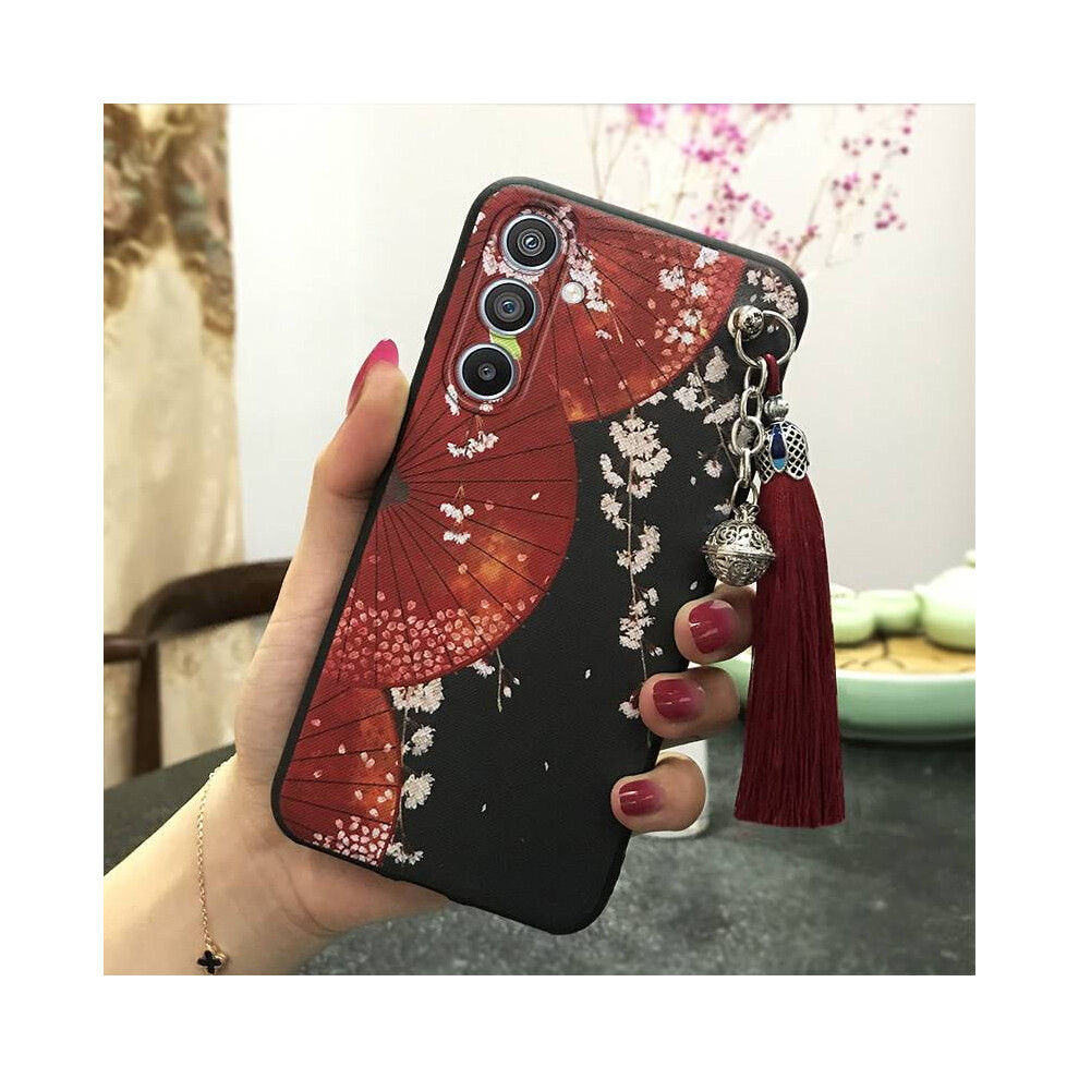 Phone Case For Compatible With Samsung Galaxy S25 Â Chinese Style Silicone Anti-Knock, Shockproof, Waterproof, Dust-Resistant Tpu Cover With Tassel 9101399452935
