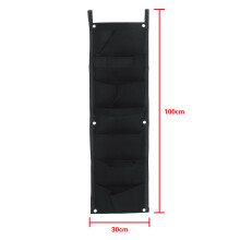 Vertical Felt Garden Planter Bags Wall Hanging 7 Pocket 100*30CM