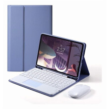 Retro Touch Keyboard and Mouse Case compatible with iPad Pro 11 (2021) - Stylish Protection and Enhanced Typing Experience