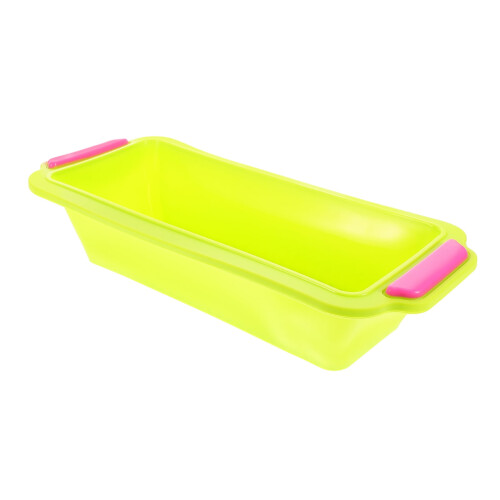 Green Silicone Bread Loaf Pan, Non-Stick Baking Mold with Lid