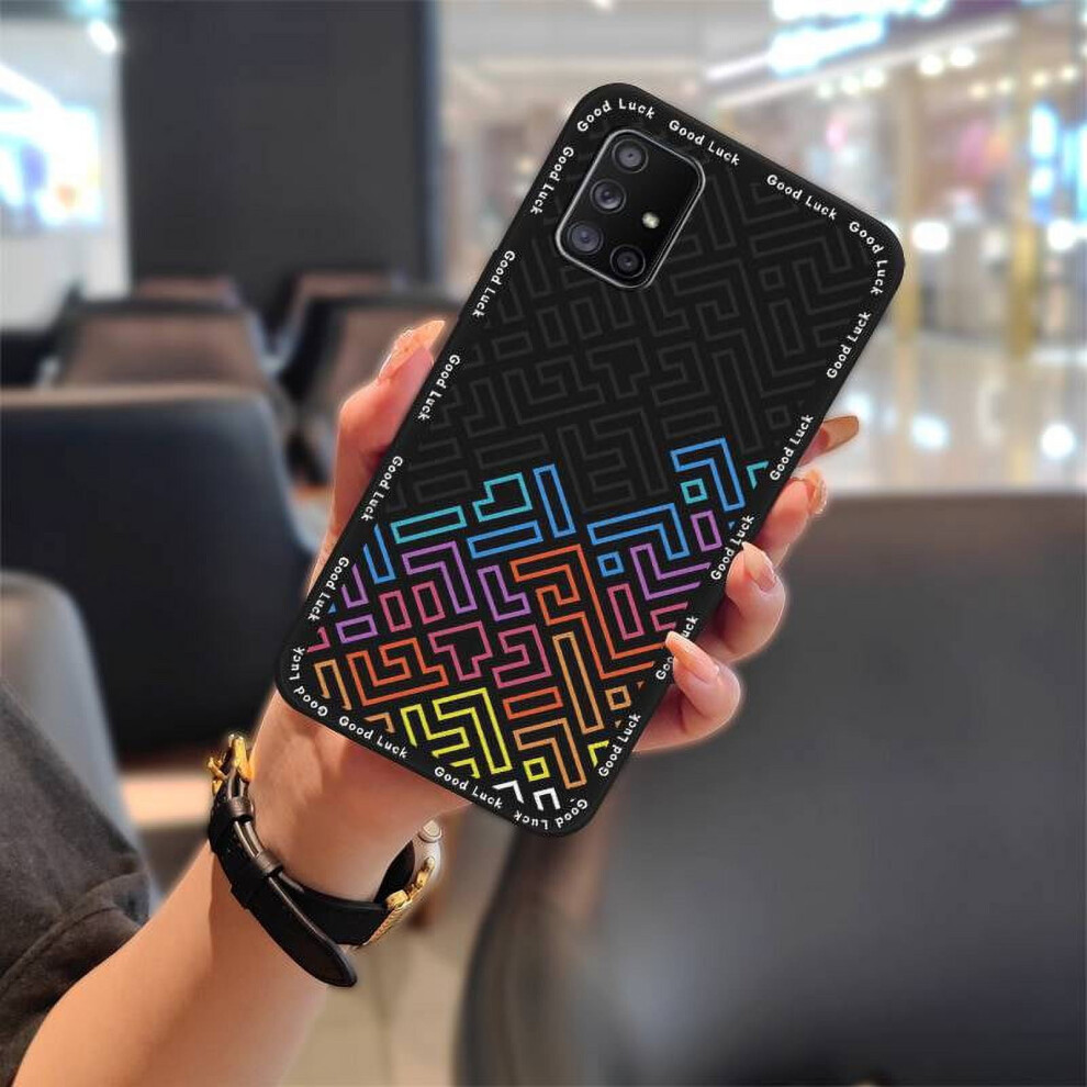 Silicone Phone Case Compatible With Samsung Galaxy A71 5G/A Quantum Â Shockproof, Dustproof, Anti-Knock, Waterproof, Cute Cartoon Design 9101399451570