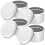 8Pcs White Iron Candle Jars DIY Empty Storage Holders for Tea Lights 2