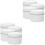 8Pcs White Iron Candle Jars DIY Empty Storage Holders for Tea Lights 4