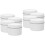 8Pcs White Iron Candle Jars DIY Empty Storage Holders for Tea Lights 5