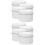 8Pcs White Iron Candle Jars DIY Empty Storage Holders for Tea Lights 6