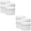 8Pcs White Iron Candle Jars DIY Empty Storage Holders for Tea Lights 7