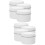 8Pcs White Iron Candle Jars DIY Empty Storage Holders for Tea Lights 8