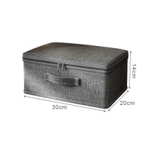 Clothes storage box with zipper Large Capacity Folding Clothes Quilts Organizer Bag Wardrobe Organizer Underwear Storage Box