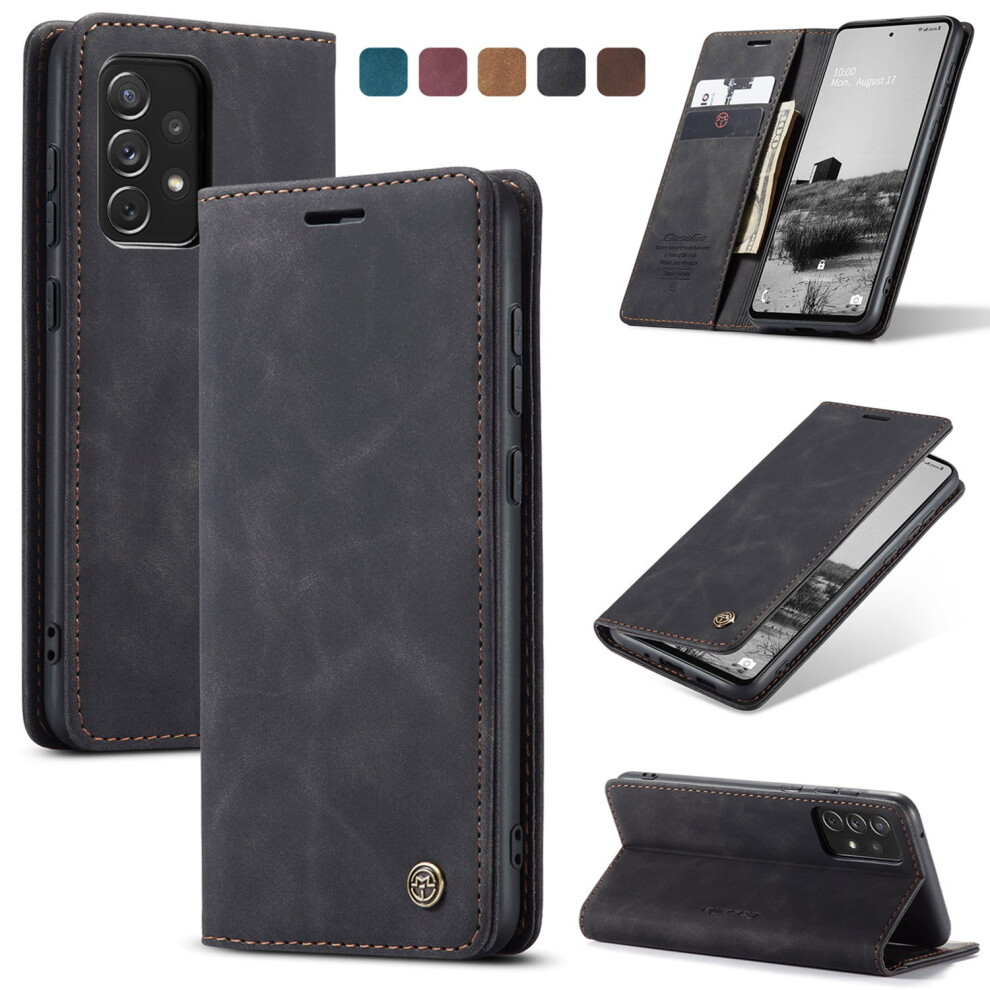 High-Quality Leather Wallet Case With Card Holder & Zipper For Compatible With Samsung Galaxy A73, A53, A33, A23, A13, A72, A52, A42, A32, A22, A12, 9399596732497
