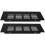8Pcs Black Aluminum Furniture Vent Covers Rectangular Airflow Grilles 2