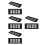8Pcs Black Aluminum Furniture Vent Covers Rectangular Airflow Grilles 3