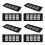 8Pcs Black Aluminum Furniture Vent Covers Rectangular Airflow Grilles 4
