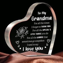 In Stock New Valentine's Day Love Transparent Acrylic Mother's Day Father's Day Table Decorations Ornaments