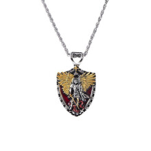 Kreuzanhänger-Halskette für Damen, Schildanhänger-Halskette für Damen, Schmuck zum Valentinstag
