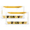 Yellow Stripe License Plate Covers Aluminum 2-Pack 1