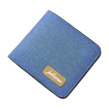 RFID Slim Wallet for Men Women Canvas Front Pocket Credit Card Holders Bifold Wallet with ID Window