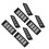 8Pcs Black Aluminum Furniture Vent Covers Rectangular Airflow Grilles 8