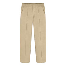 Boys Beige Stretch Chino Pants with Pockets