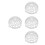 4Pcs Plastic Hollowed Air Vent Covers for Phalaenopsis Planters 4