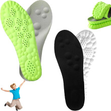 Footstr Insoles, 2025 Upgraded Arch Support Shoe Inserts for Heel Pain Relief, Breathable Cushion Insoles, for Women Men Kids Youth
